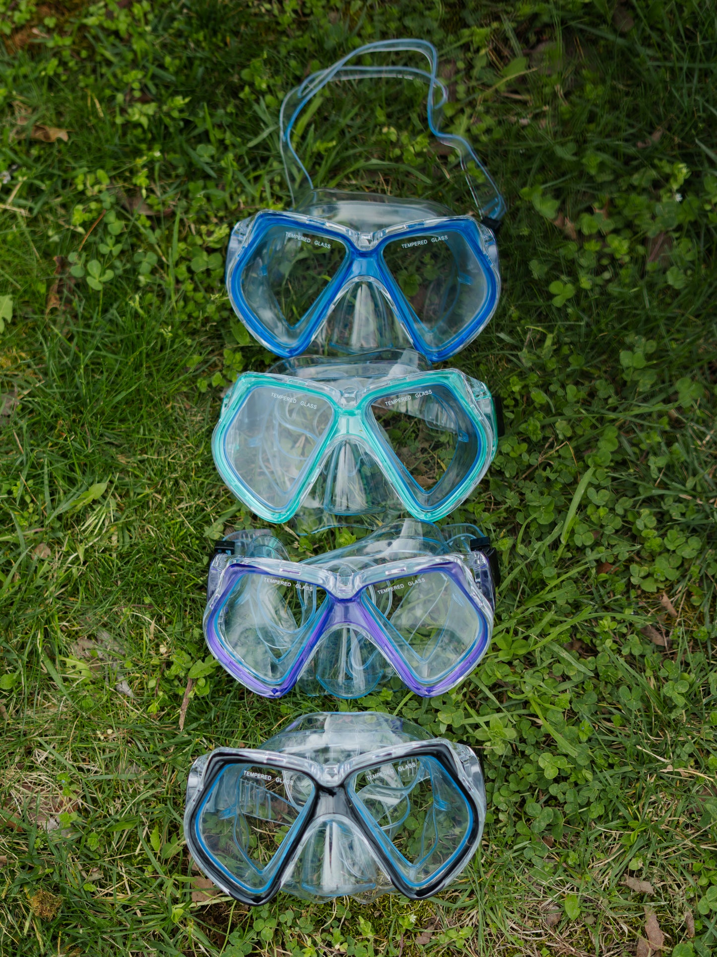 Large lens swim goggles