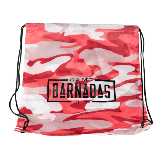 Pink Camo Drawstring Bag